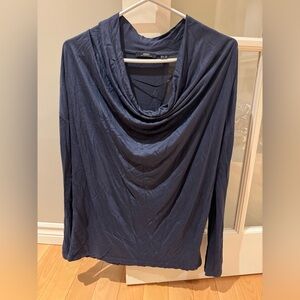 Mexx Dark Blue Cowl Neck Long Sleeve Top
